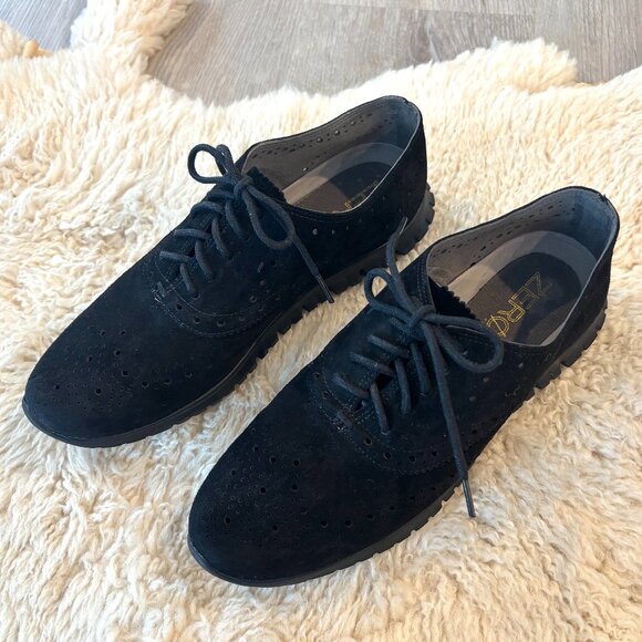 Cole Haan Zerogrand, Black Suede Sneaker, size 6 - Picture 3 of 4
